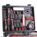 Conjunto de herramientas de mano doméstica de color rojo de 120 piezas